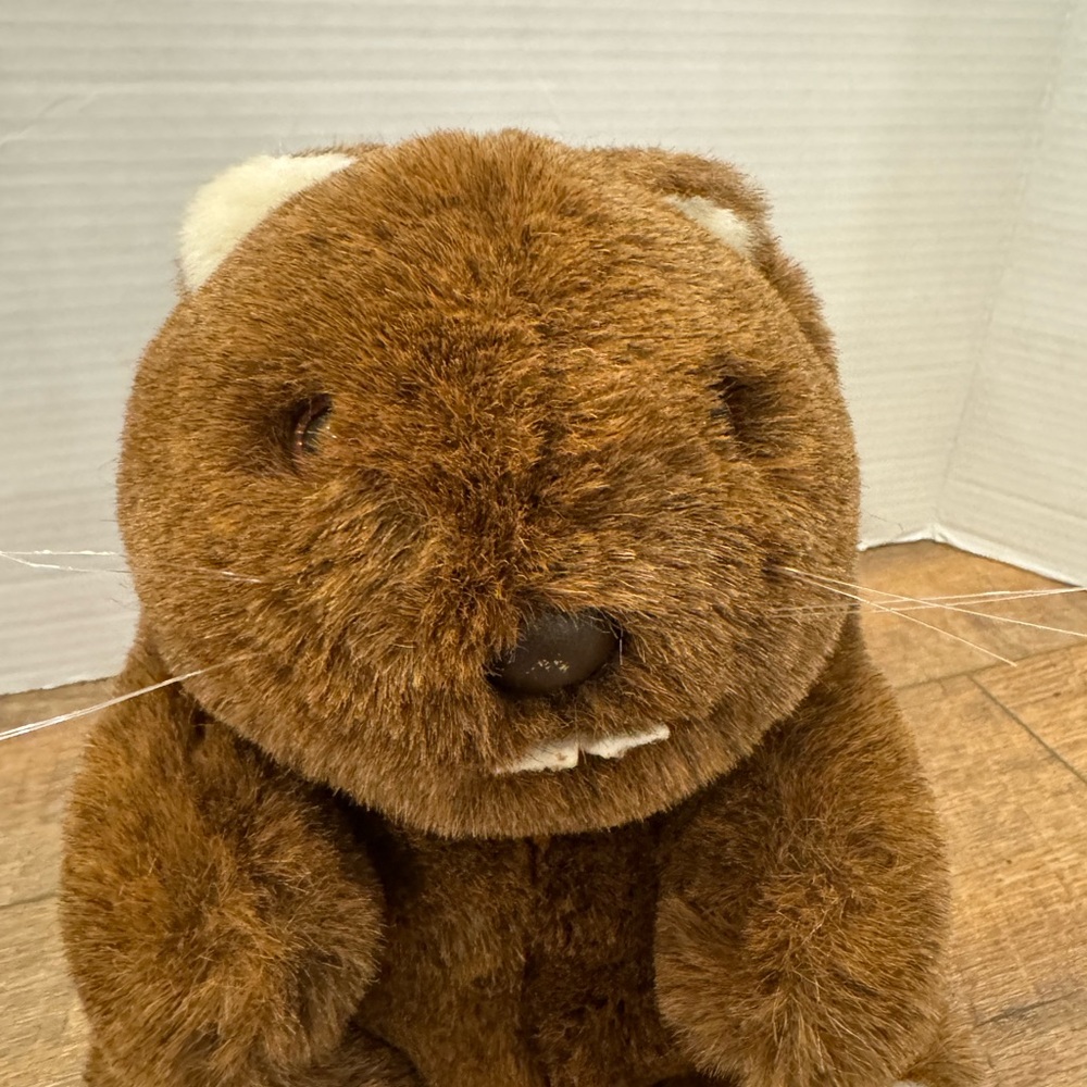 Plush Brown Beaver Stuffed Animal 10” Tall - Picture 2 of 10